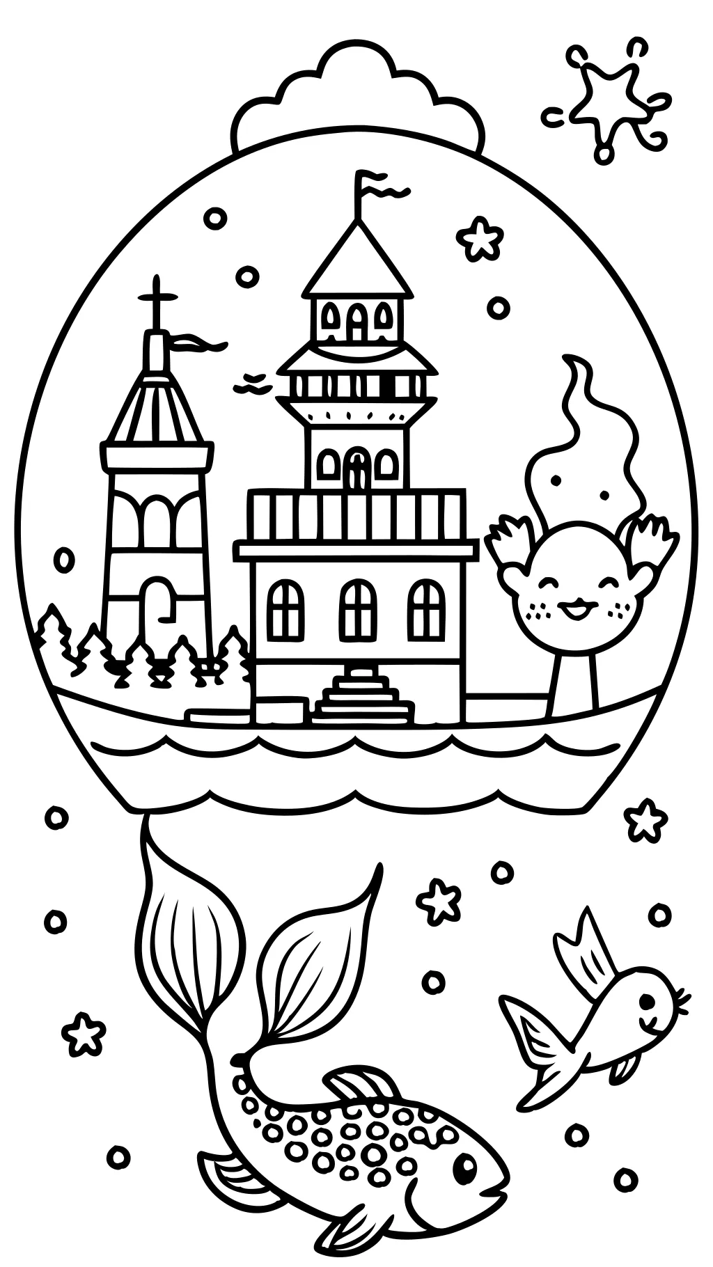 little mermaid denmark coloring pages